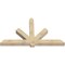 Ekena Millwork Kennewick Rough Sawn Timber Gable Bracket, Douglas Fir, 84"W x 49"H x 6"D x 6"F, 14/12 Pitch GBW084X49X0606KEN00RDF - alternate 3